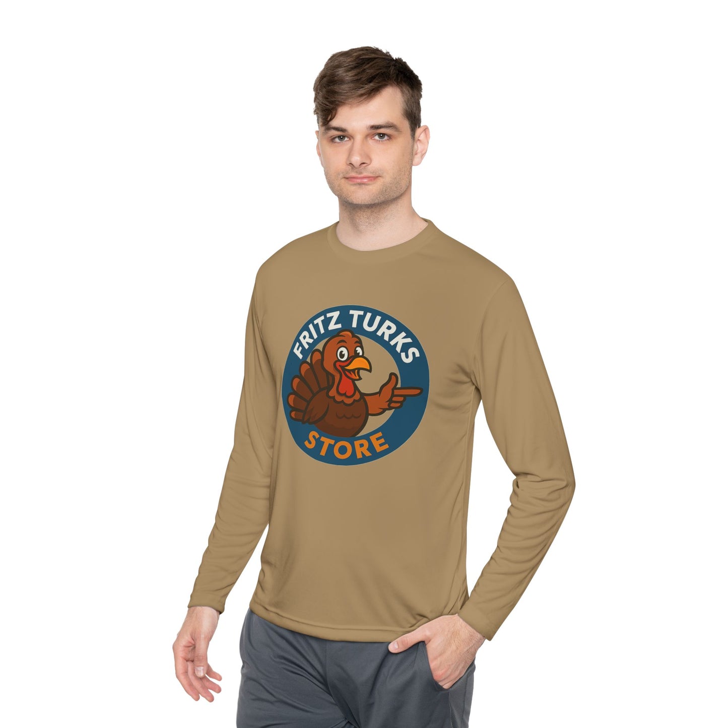 Thanksgiving Unisex Long Sleeve Tee – Fritz Turks Store Logo Casual Holiday Shirt